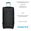 TRANSIT'R M BLACK TEKERLEKLİ VALİZ
