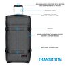 TRANSIT'R M BLACK DENIM TEKERLEKLİ VALİZ