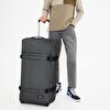 TRANSIT'R L BLACK DENIM TEKERLEKLİ VALİZ