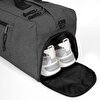 DUFFL'R L BLACK DENIM SPOR ÇANTASI