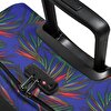 TRANVERZ S BRIZE PALM NAVY TEKERLEKLİ VALİZ