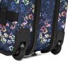 TRANSIT'R S FLORA FADE NAVY TEKERLEKLİ VALİZ