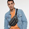 DOGGY BAG BLACK DENIM BEL ÇANTASI