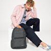 PADDED DOUBLE BLACK DENIM SIRT ÇANTASI
