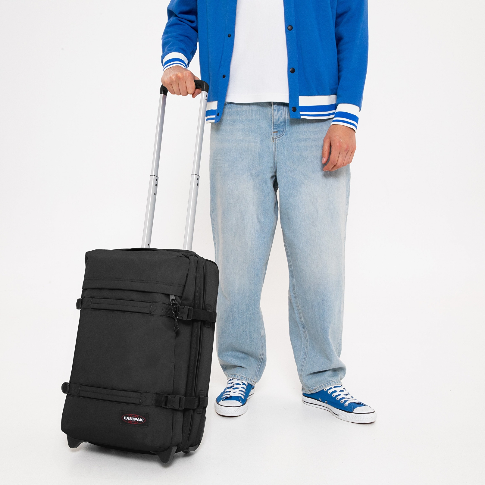 Eastpak TRANSIT'R S BLACK TEKERLEKLİ VALİZ