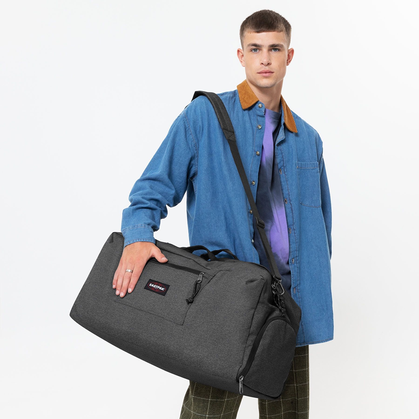 Eastpak DUFFL'R L BLACK DENIM SPOR ÇANTASI