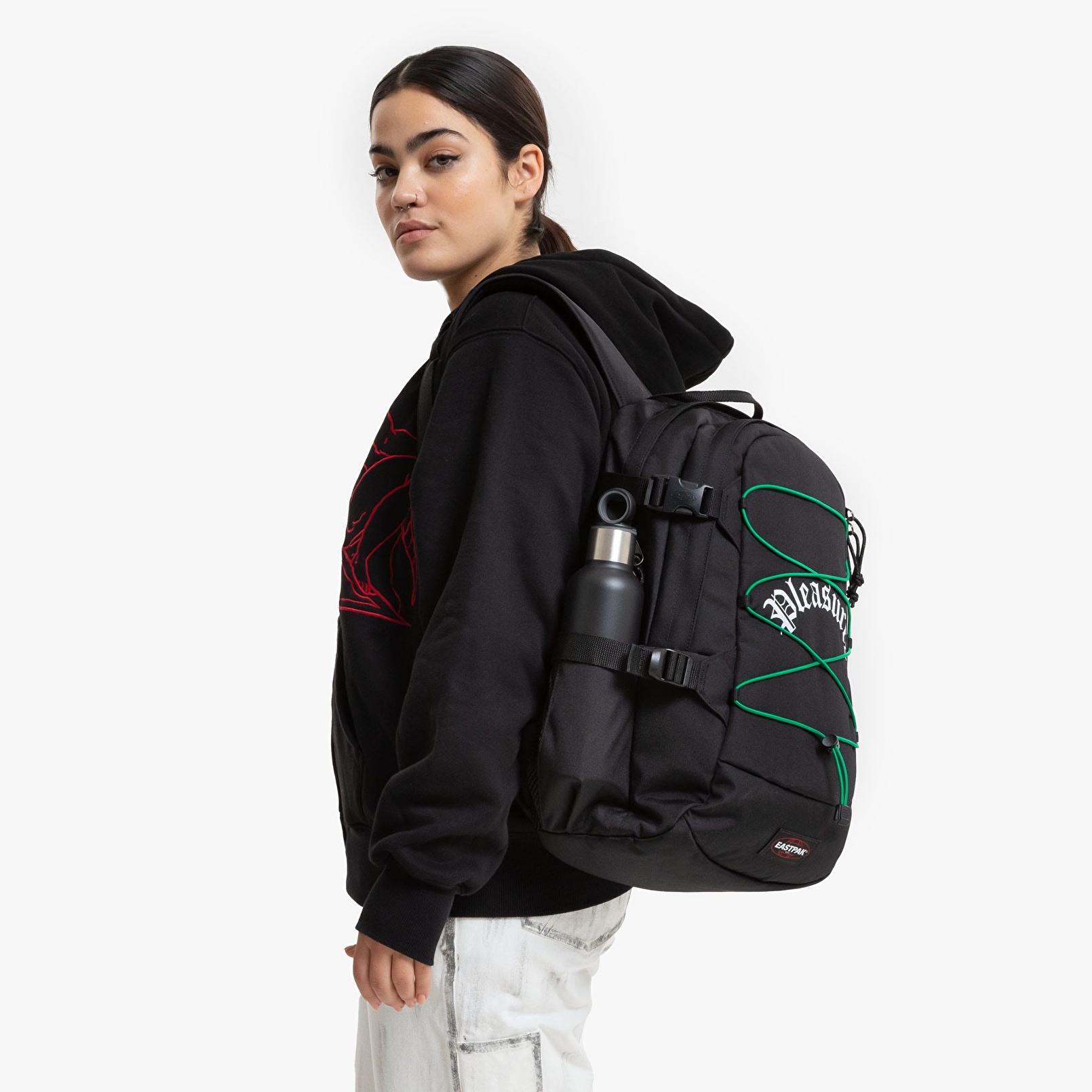 Eastpak PLEASURES X EASTPAK GERYS SKELETON BLACK SKELETON SIRT ÇANTASI