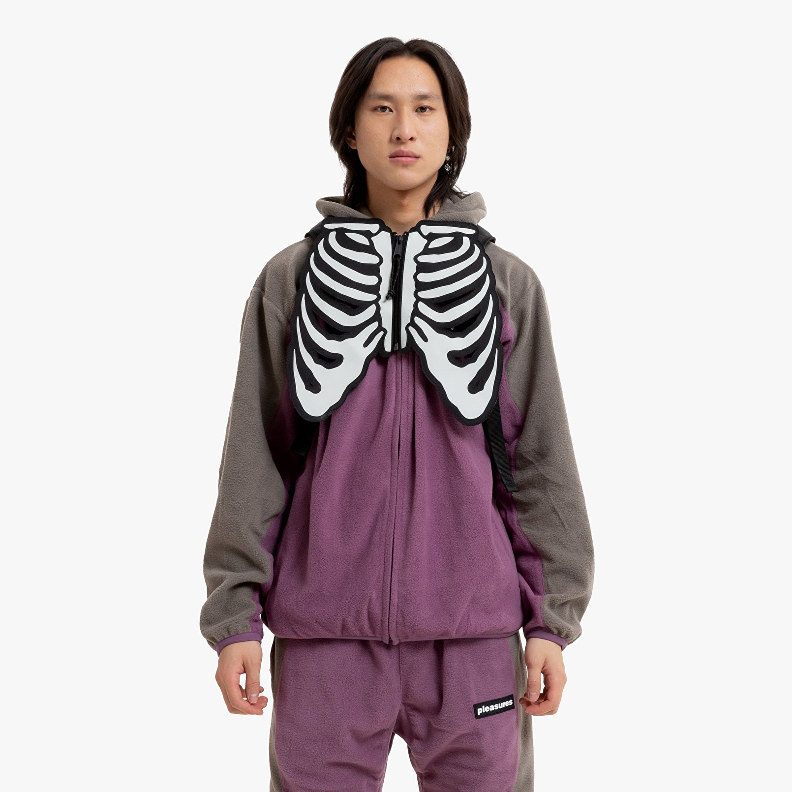 Eastpak PLEASURES X EASTPAK GERYS SKELETON BLACK SKELETON SIRT ÇANTASI
