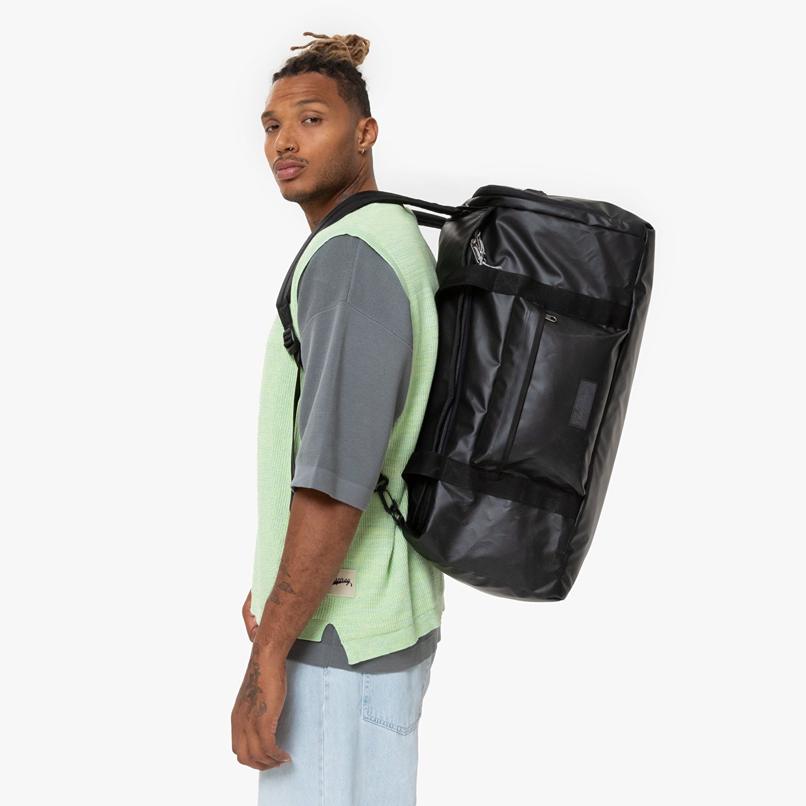 Eastpak TARP DUFFL'R M TARP BLACK SEYAHAT ÇANTASI