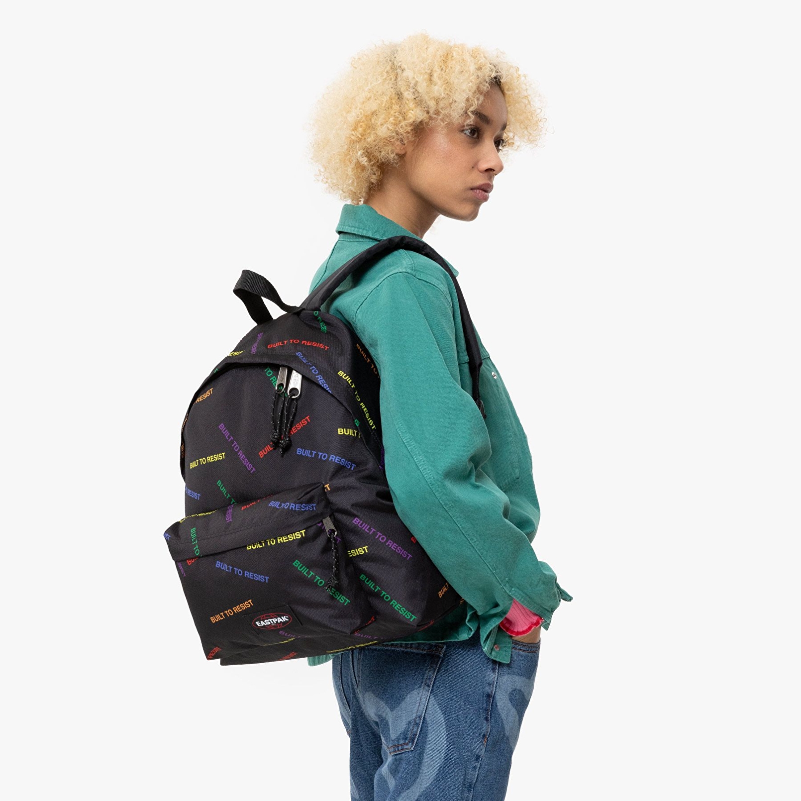 Eastpak PADDED PAK'R COLOR BAND BLACK SIRT ÇANTASI
