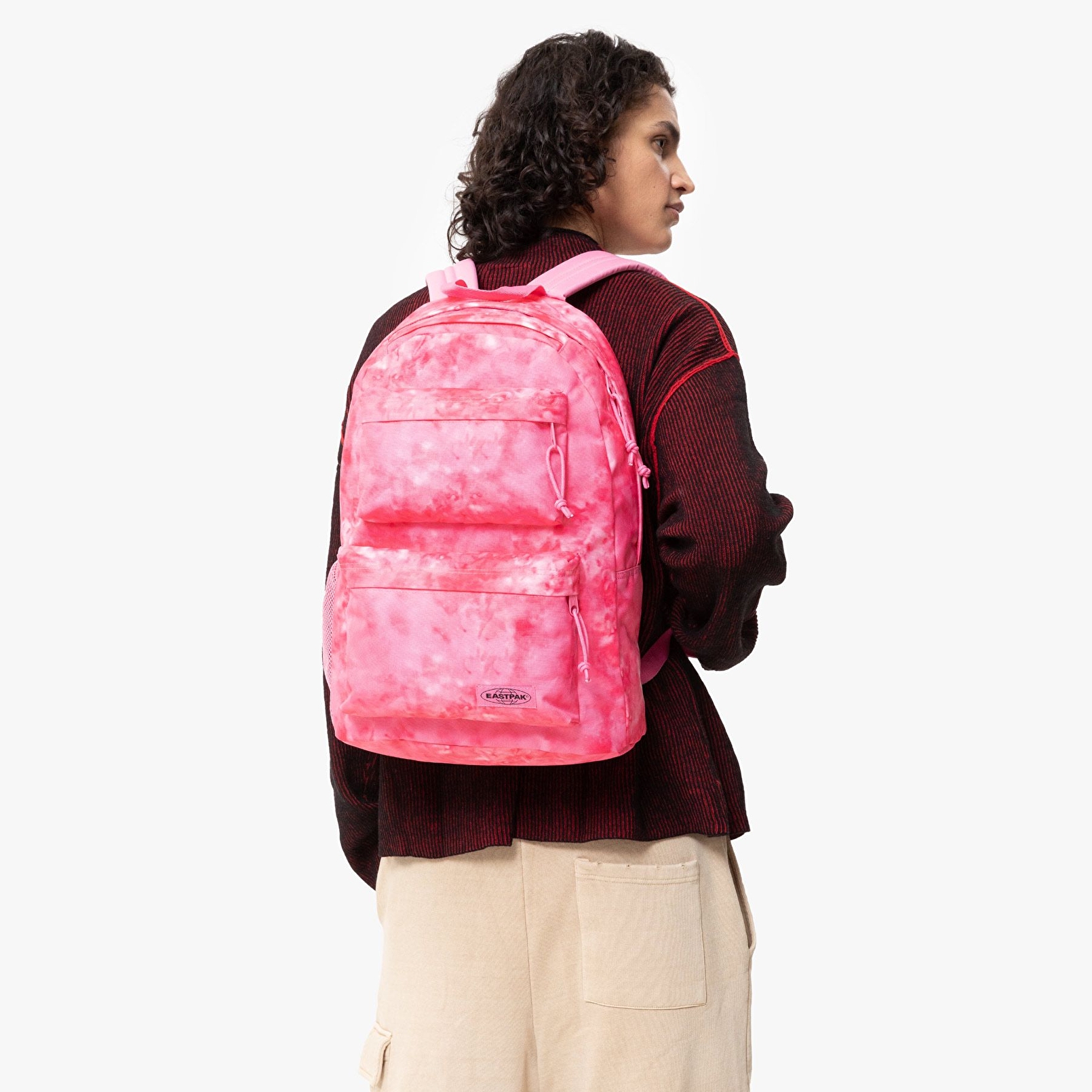 Eastpak PADDED DOUBLE CASUAL CAMO PINK SIRT ÇANTASI