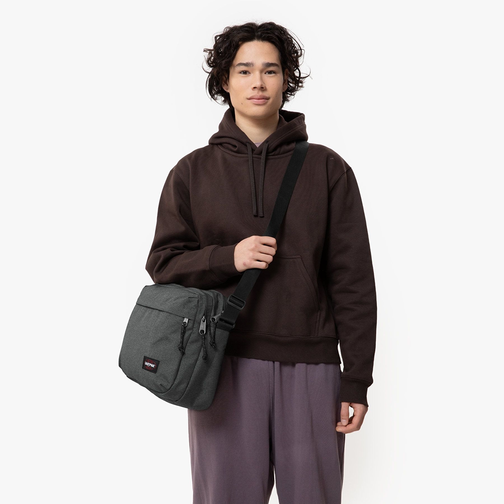 Eastpak CROSSER BLACK DENIM OMUZ ÇANTASI