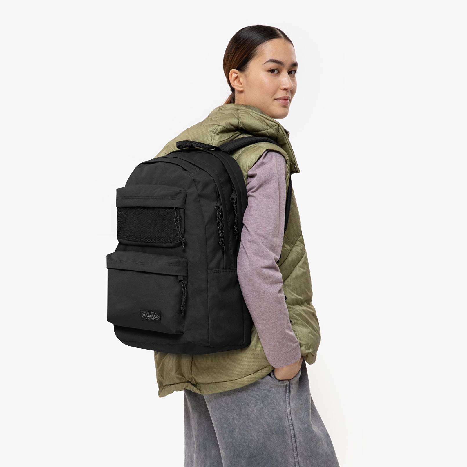Eastpak DOUBLE OFFICE BLACK SIRT ÇANTASI