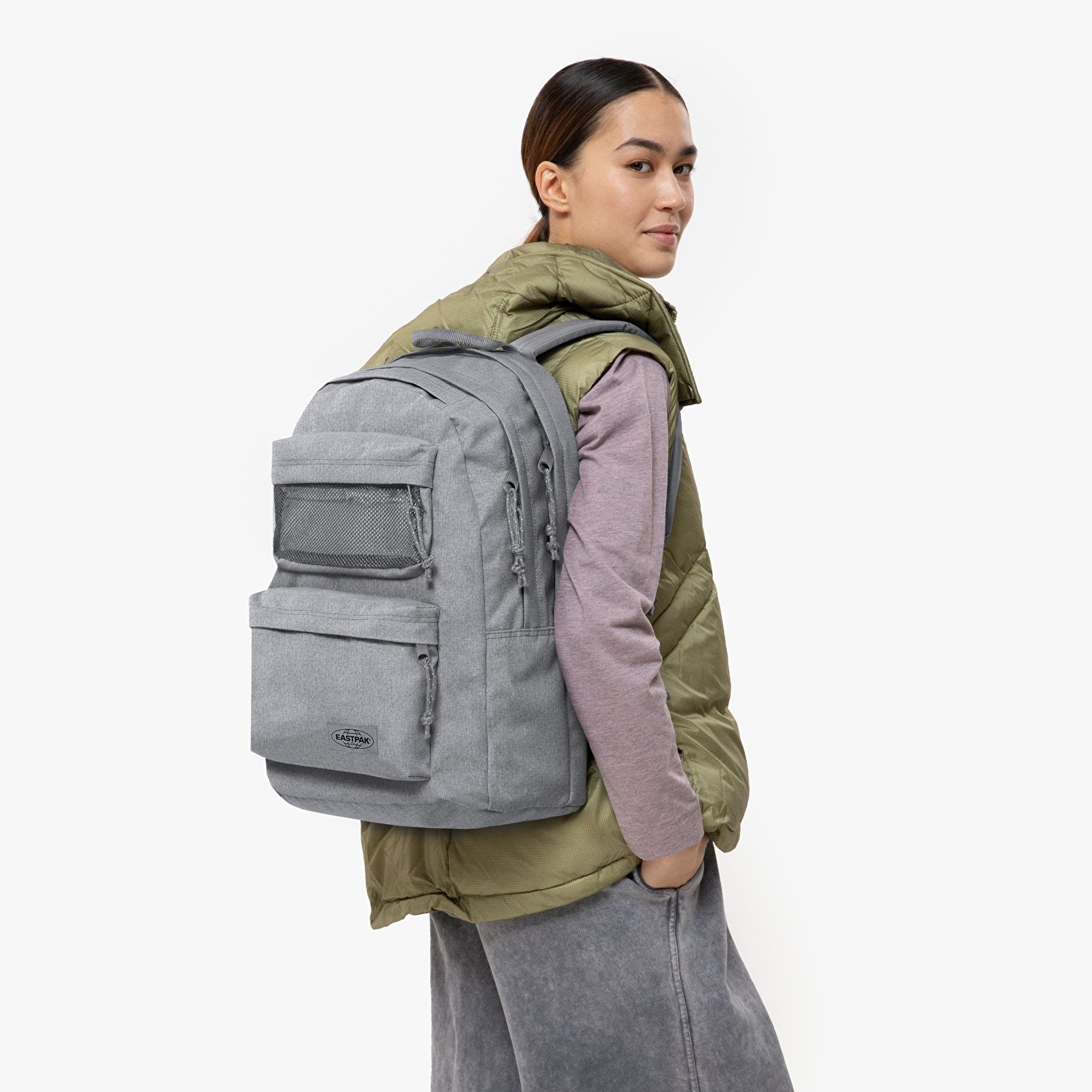 Eastpak DOUBLE OFFICE SUNDAY GREY SIRT ÇANTASI