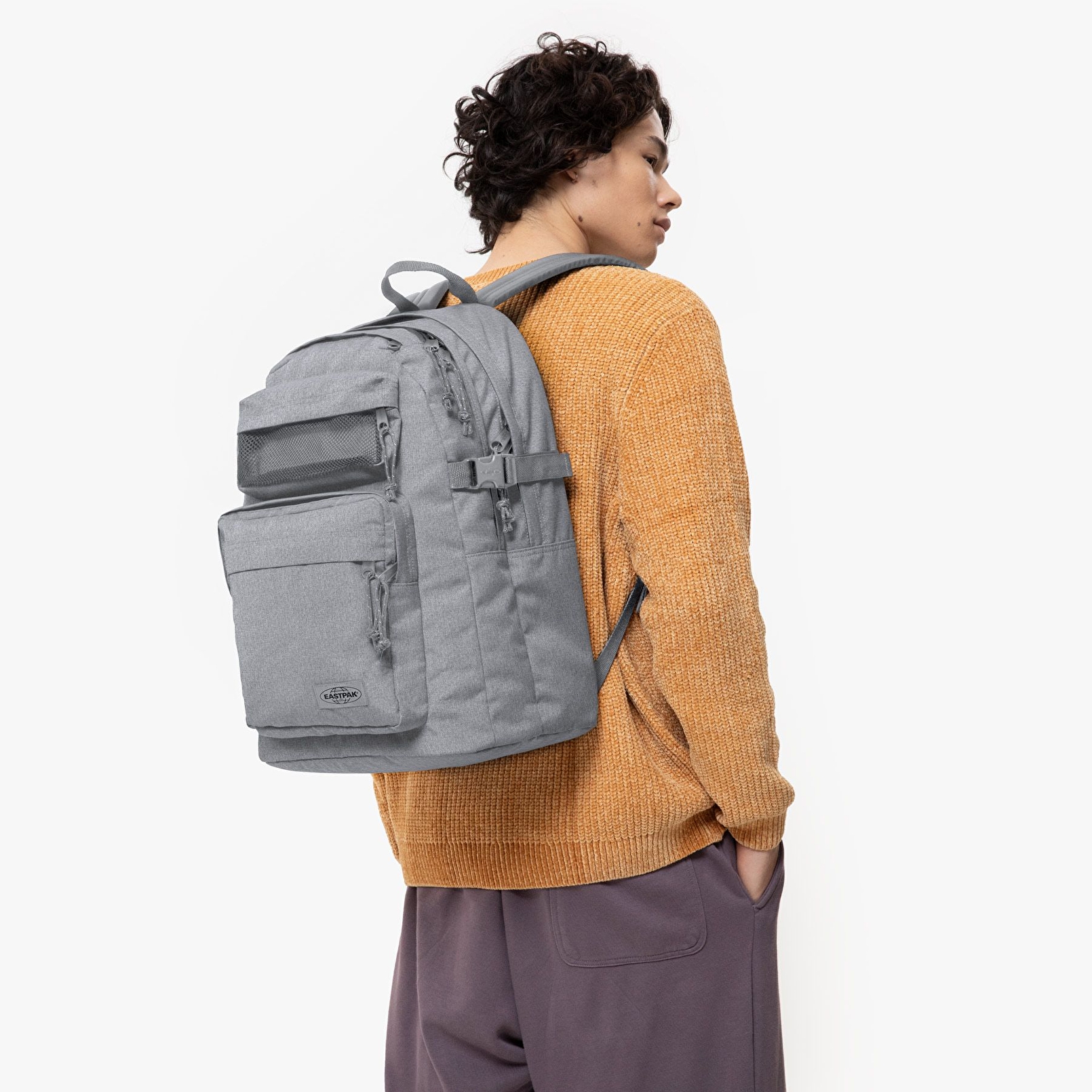 Eastpak DOUBLE PRO SUNDAY GREY SIRT ÇANTASI