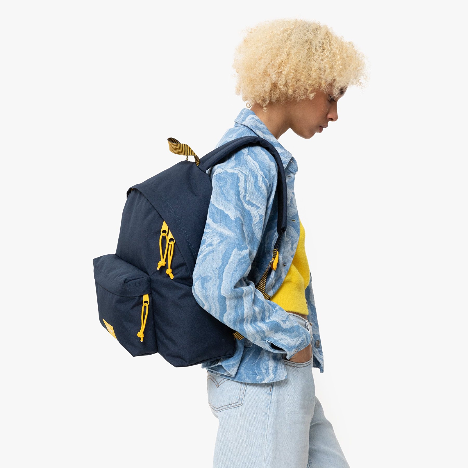 Eastpak PADDED PAK'R KONTRAST STRIPE MARINE SIRT ÇANTASI