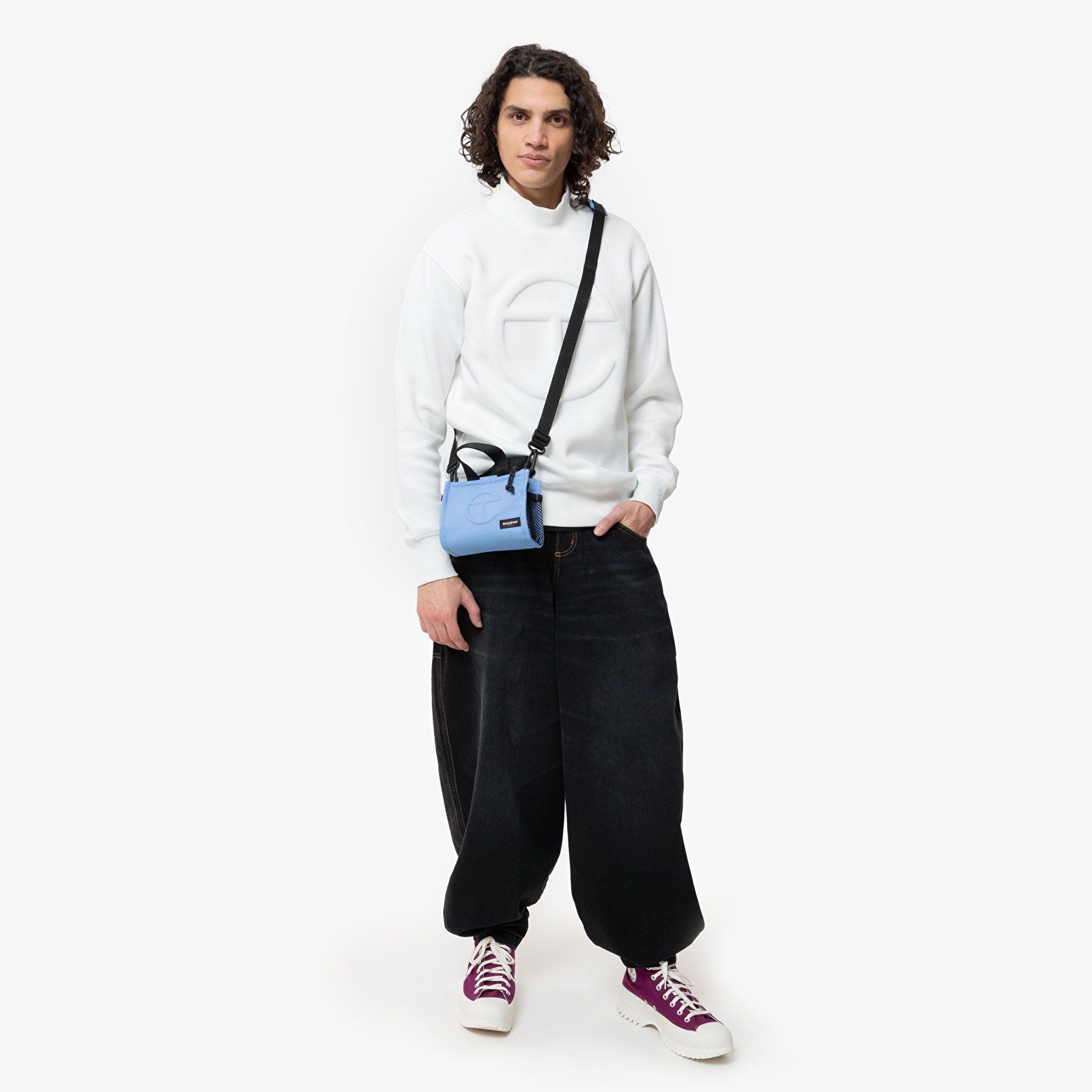 Eastpak TELFAR X EASTPAK TELFAR SHOPPER S TELFAR CERULEAN OMUZ ÇANTASI