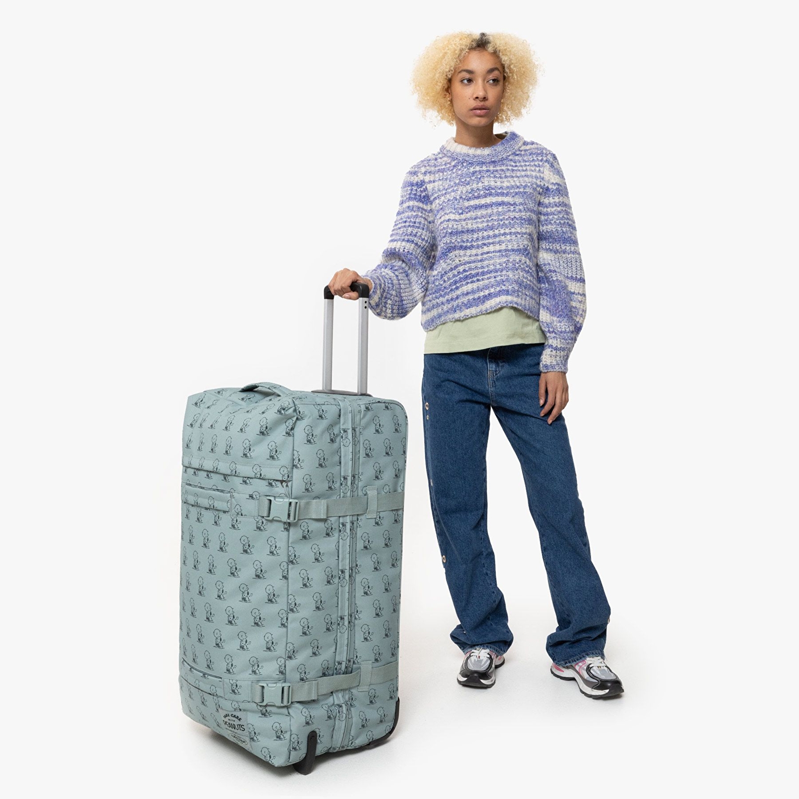 Eastpak PEANUTS X EASTPAK TRANSIT'R L PEANUTS MINT TEKERLEKLİ VALİZ