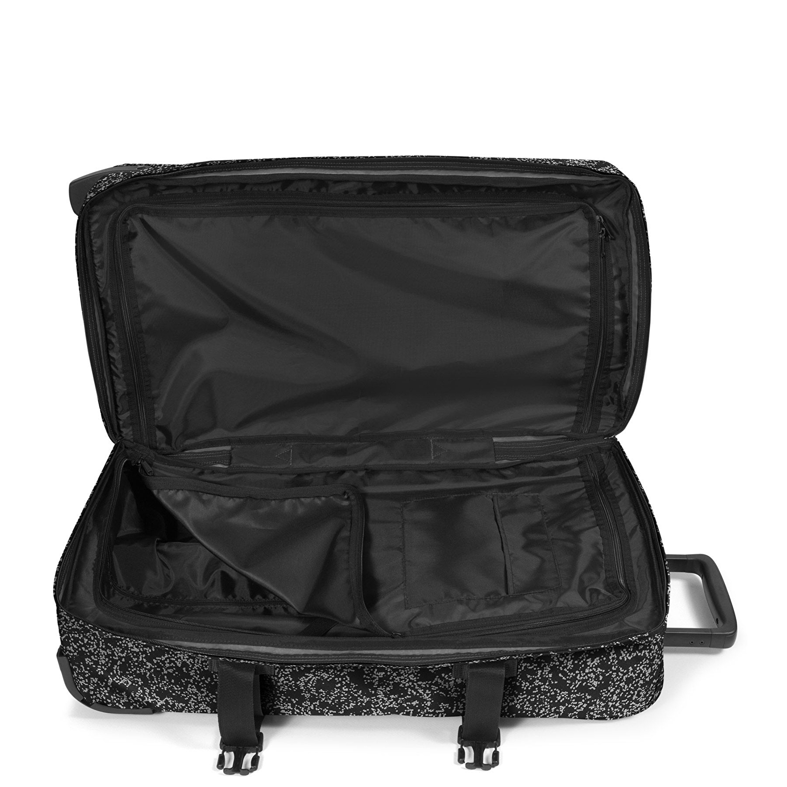 Eastpak TRANVERZ M GLITSPLASHBLACK TEKERLEKLİ VALİZ