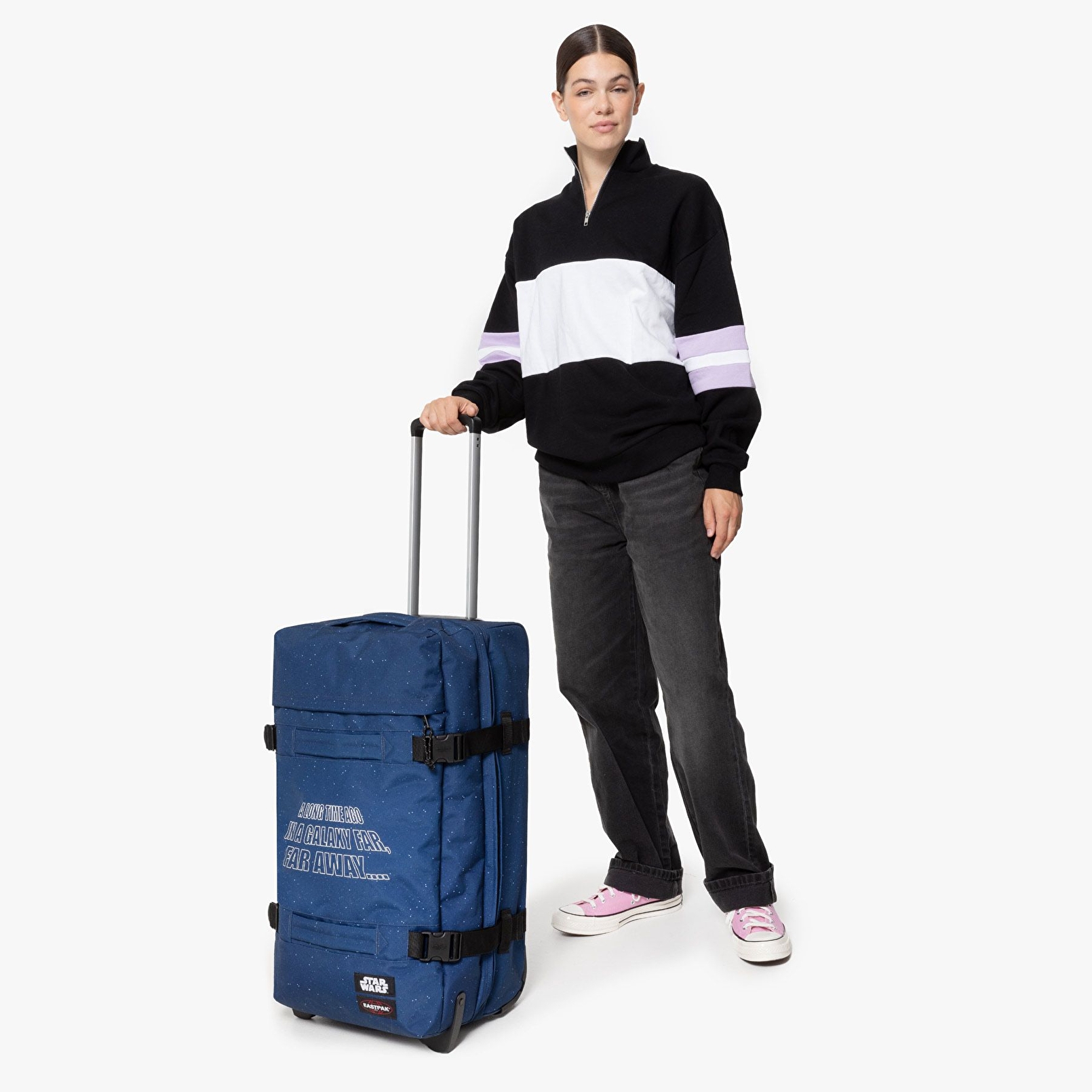 Eastpak STAR WARS X EASTPAK TRANSIT'R M SW STARS NAVY TEKERLEKLİ VALİZ