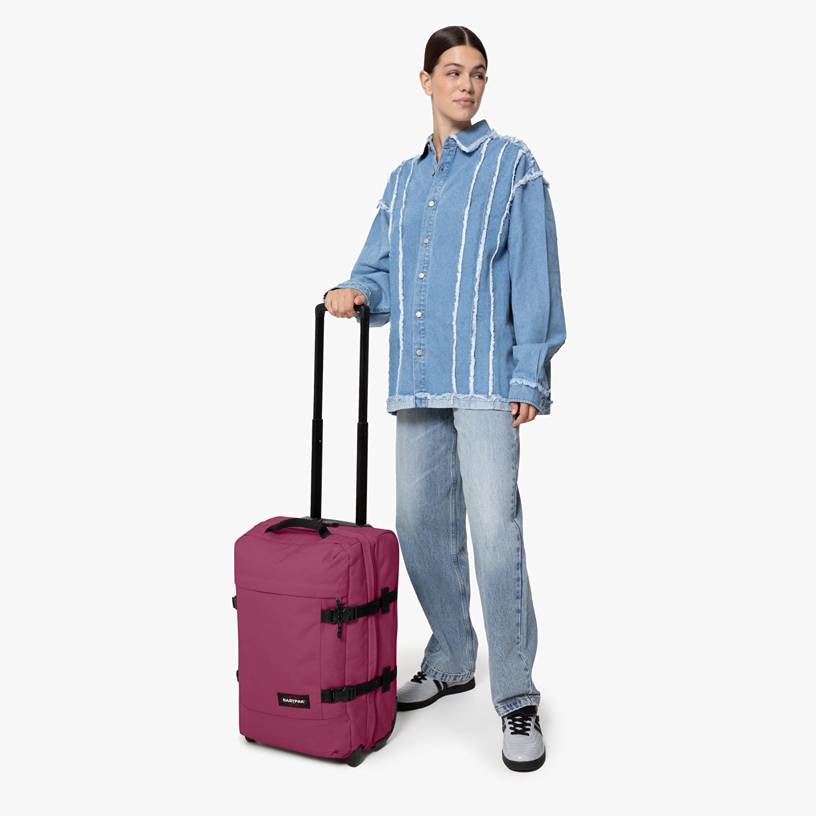 Eastpak TRANVERZ S WINE BURGUNDY TEKERLEKLİ VALİZ