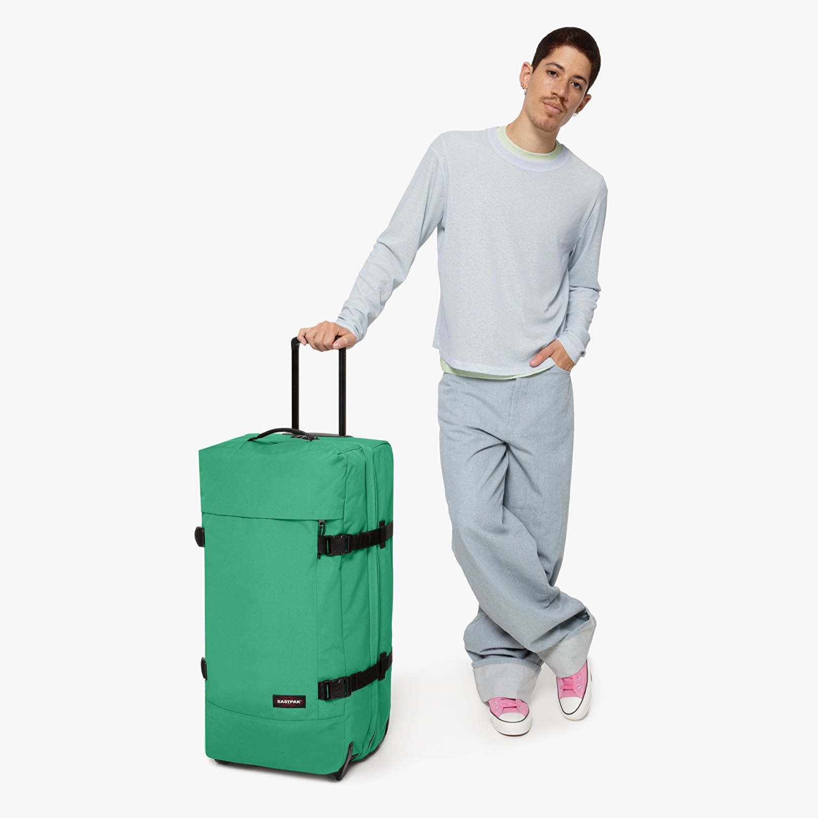 Eastpak TRANVERZ L GEM GREEN TEKERLEKLİ VALİZ