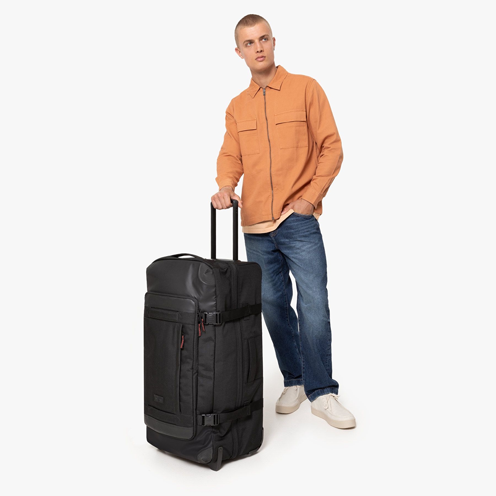 Eastpak TRANVERZ CNNCT L CNNCT RIP BLACK TEKERLEKLİ VALİZ