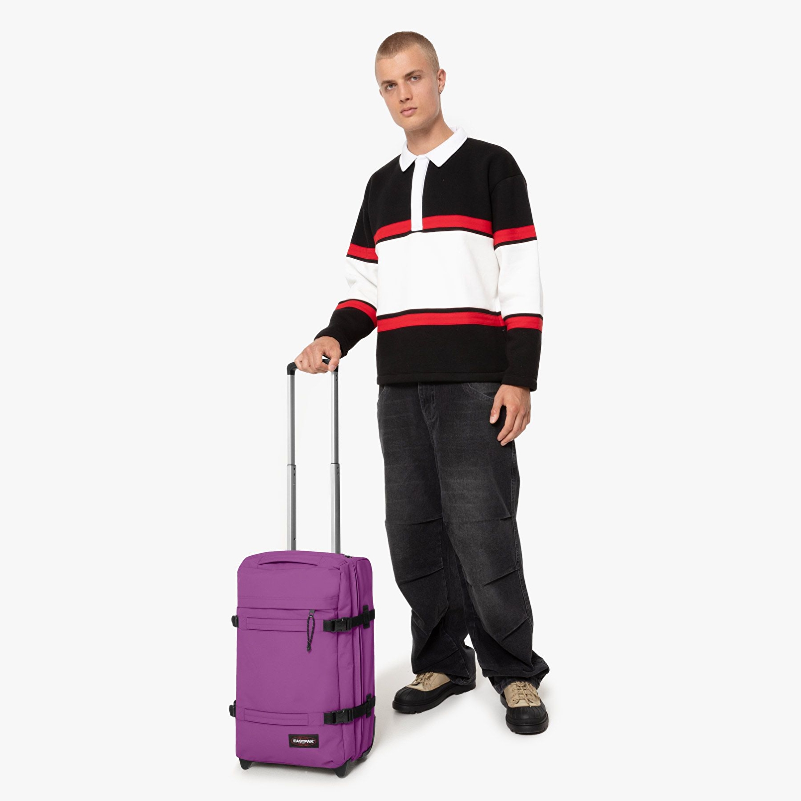 Eastpak TRANSIT'R S FIG PURPLE TEKERLEKLİ VALİZ