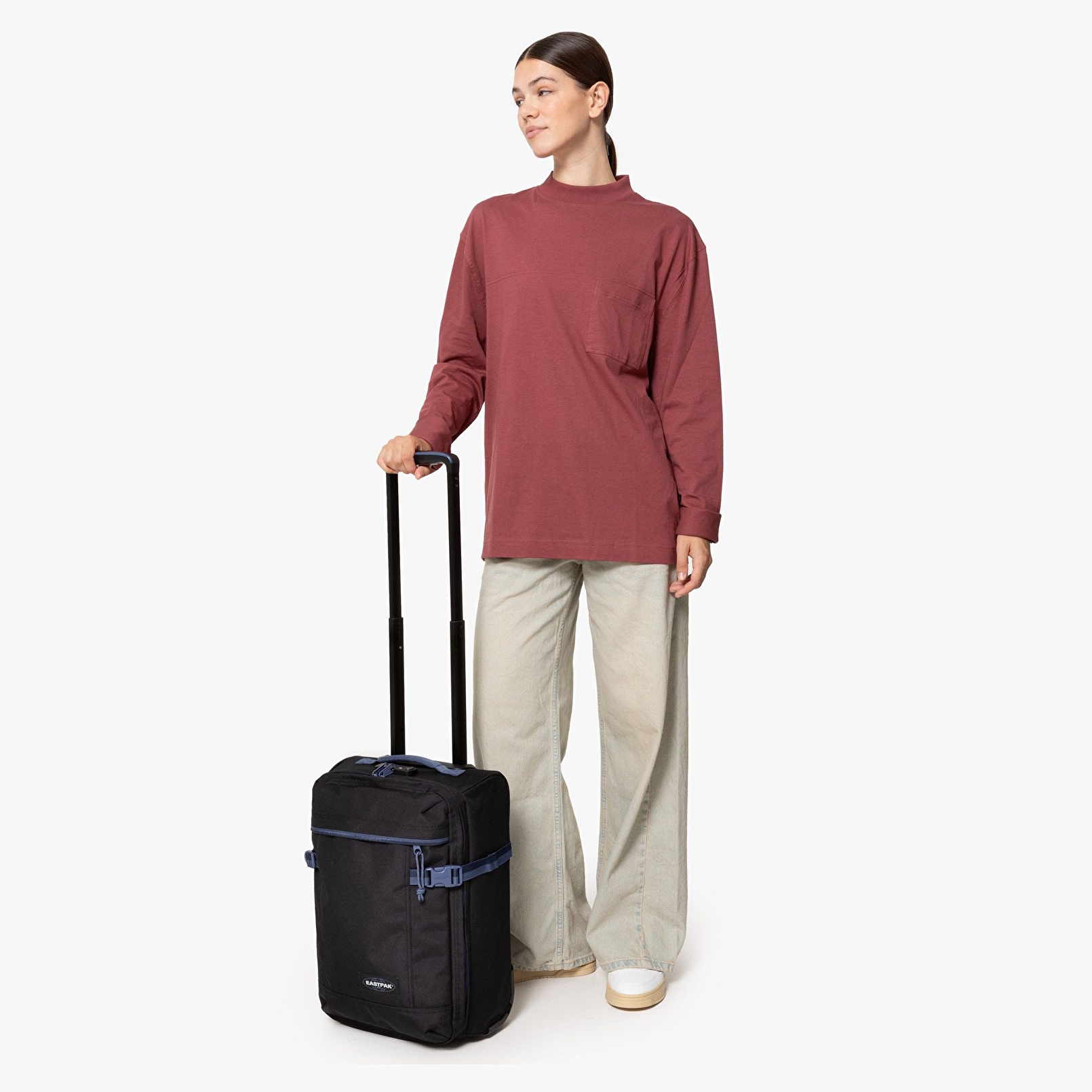 Eastpak TRANVERZ XXS KONTRAST PREP BLACK TEKERLEKLİ VALİZ