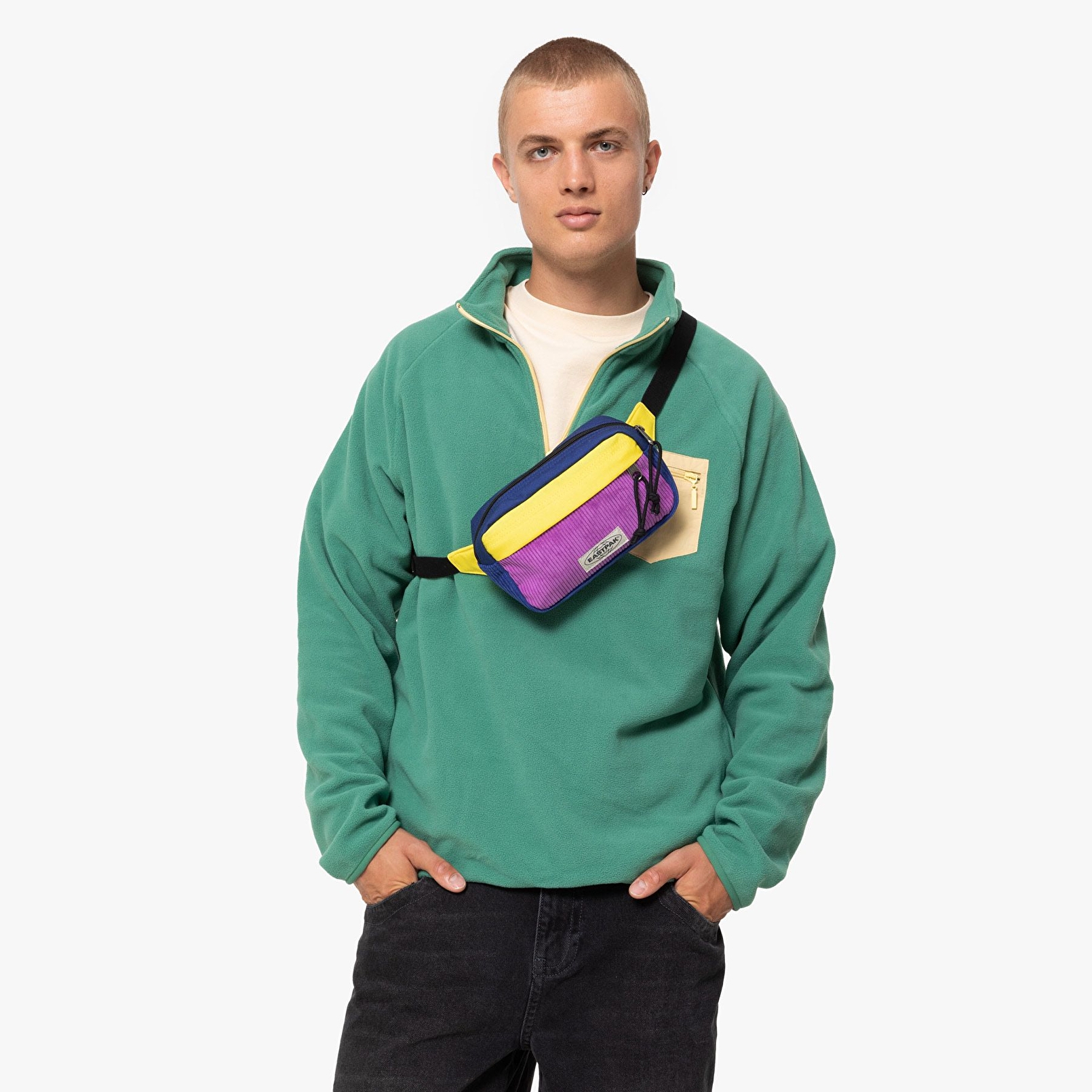 Eastpak BOUNCER CORDFUNK PURPLE BEL ÇANTASI