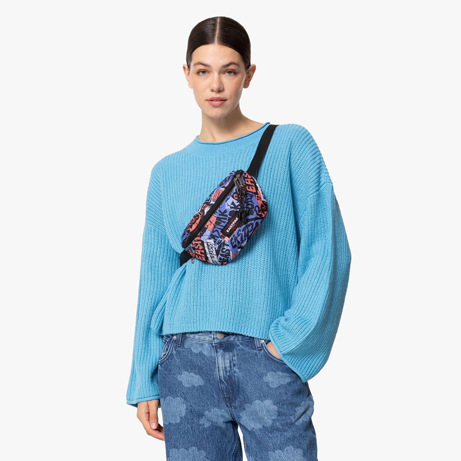 Eastpak SPRINGER TRASHY SKATE BLUE BEL ÇANTASI
