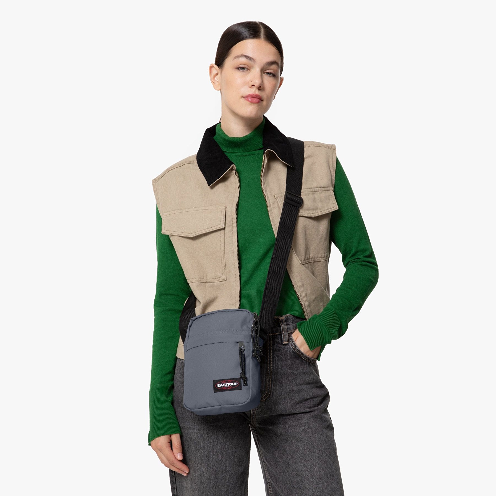 Eastpak THE ONE COBBLE GREY OMUZ ÇANTASI