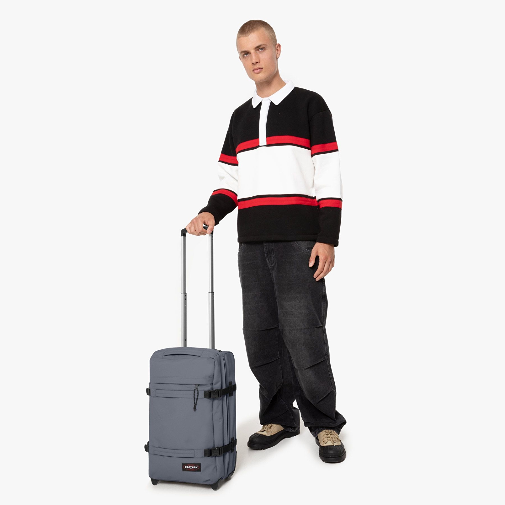 Eastpak TRANSIT'R S COBBLE GREY TEKERLEKLİ VALİZ