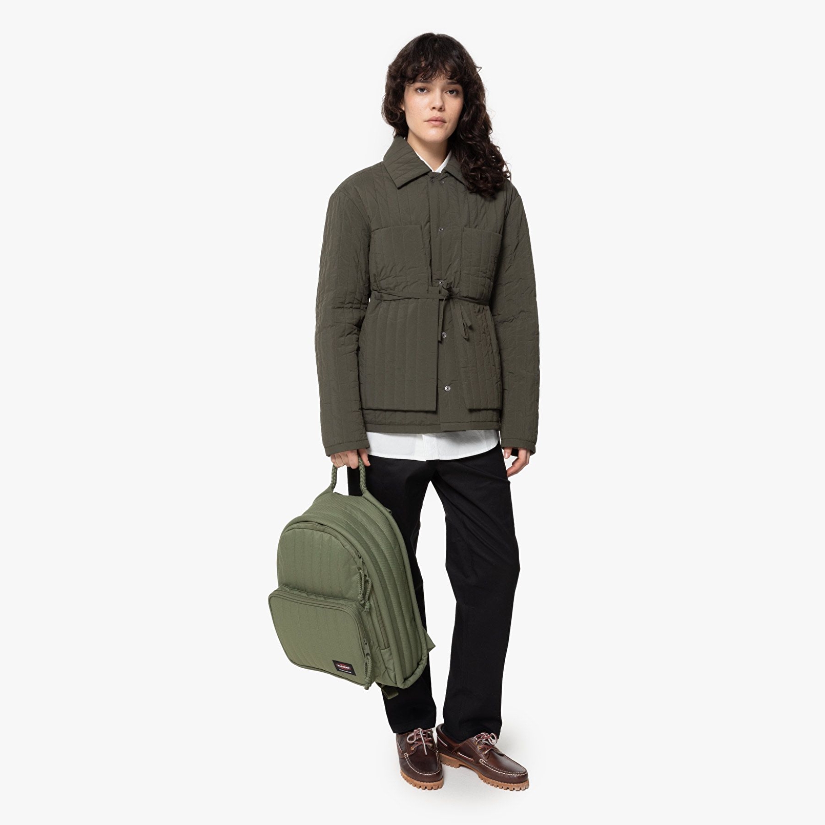Eastpak QUILTED PADDED PAK'R CG KHAKI SIRT ÇANTASI
