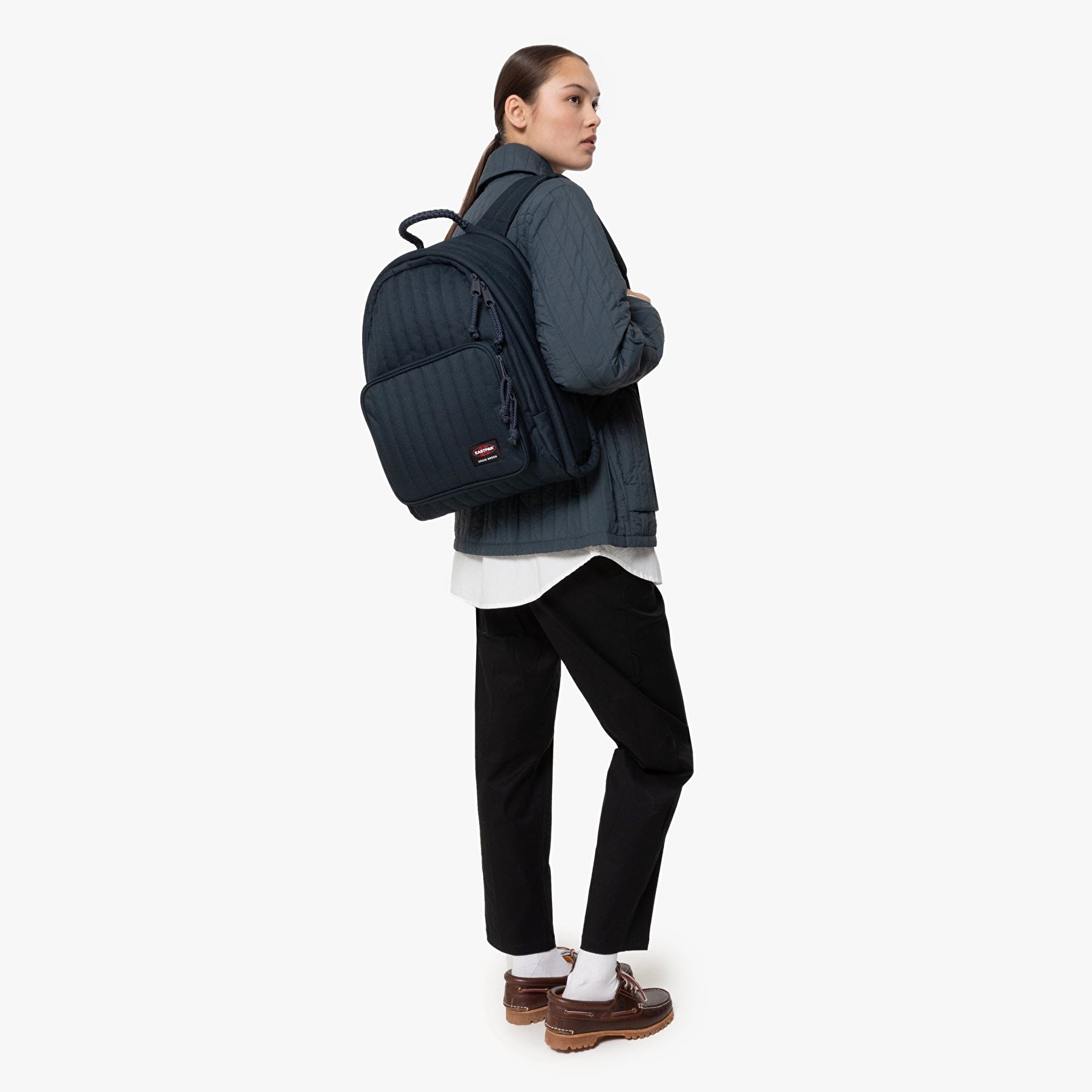 Eastpak QUILTED PADDED PAK'R CG NAVY SIRT ÇANTASI