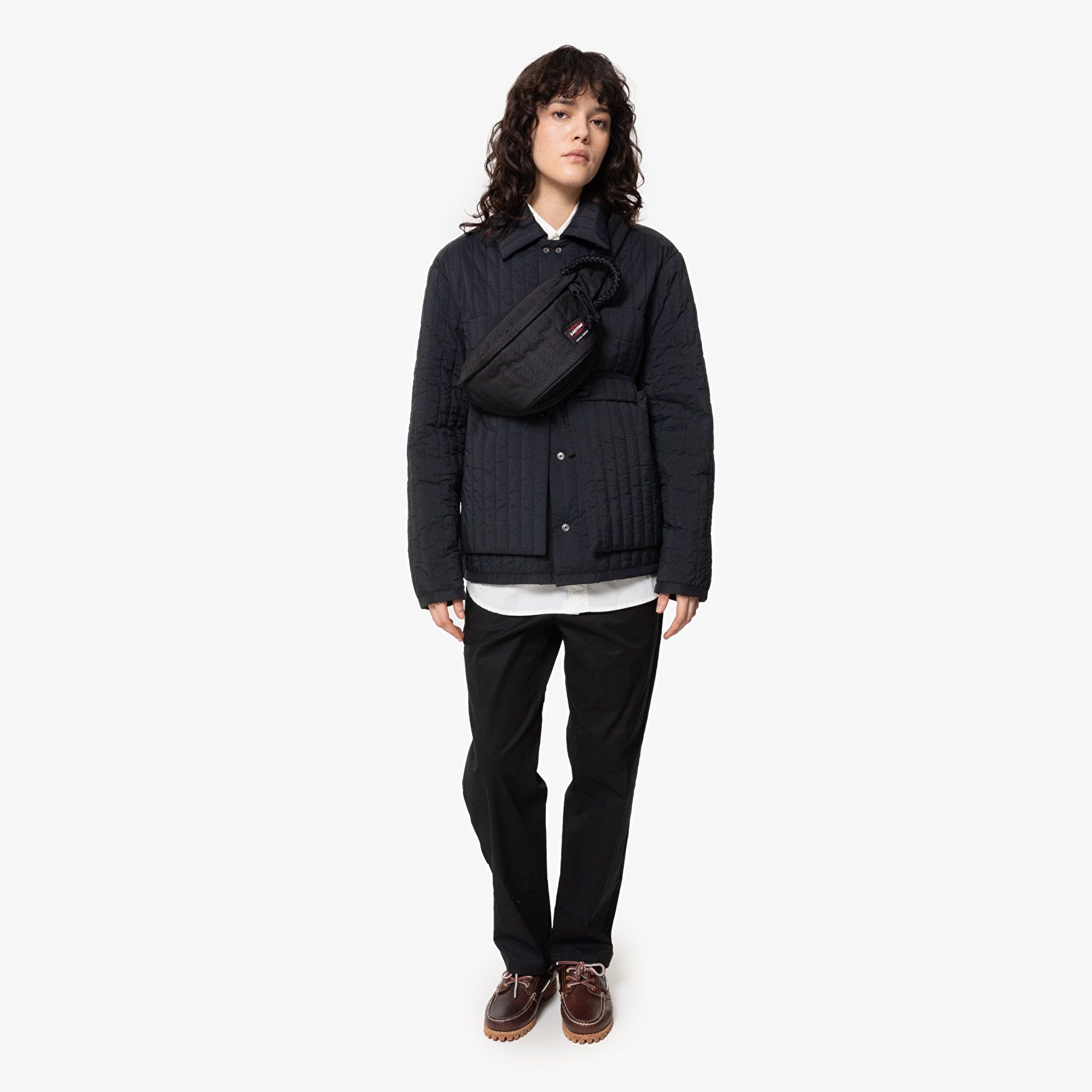 Eastpak QUILTED WAIST BAG CG BLACK BEL ÇANTASI