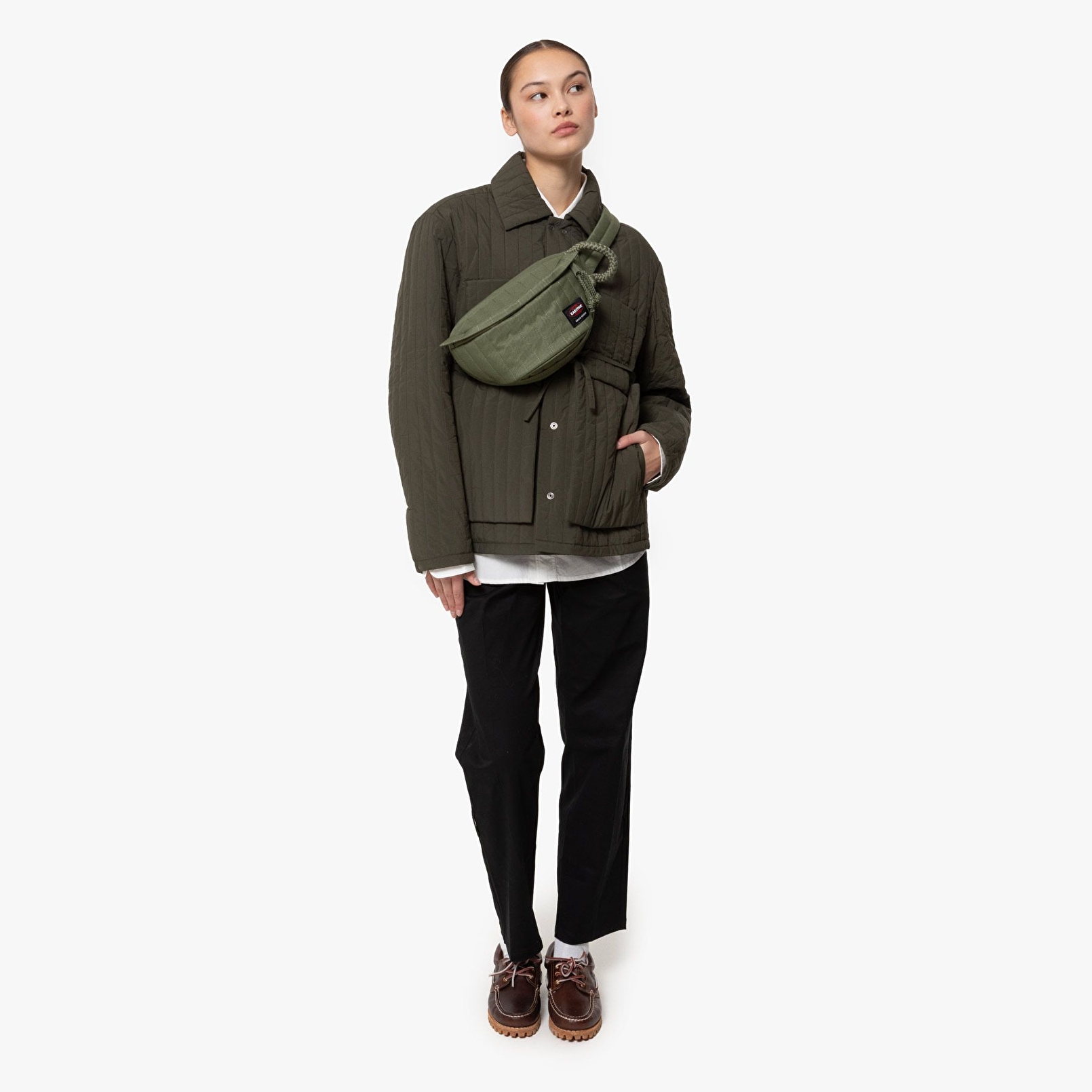 Eastpak QUILTED WAIST BAG CG KHAKI BEL ÇANTASI
