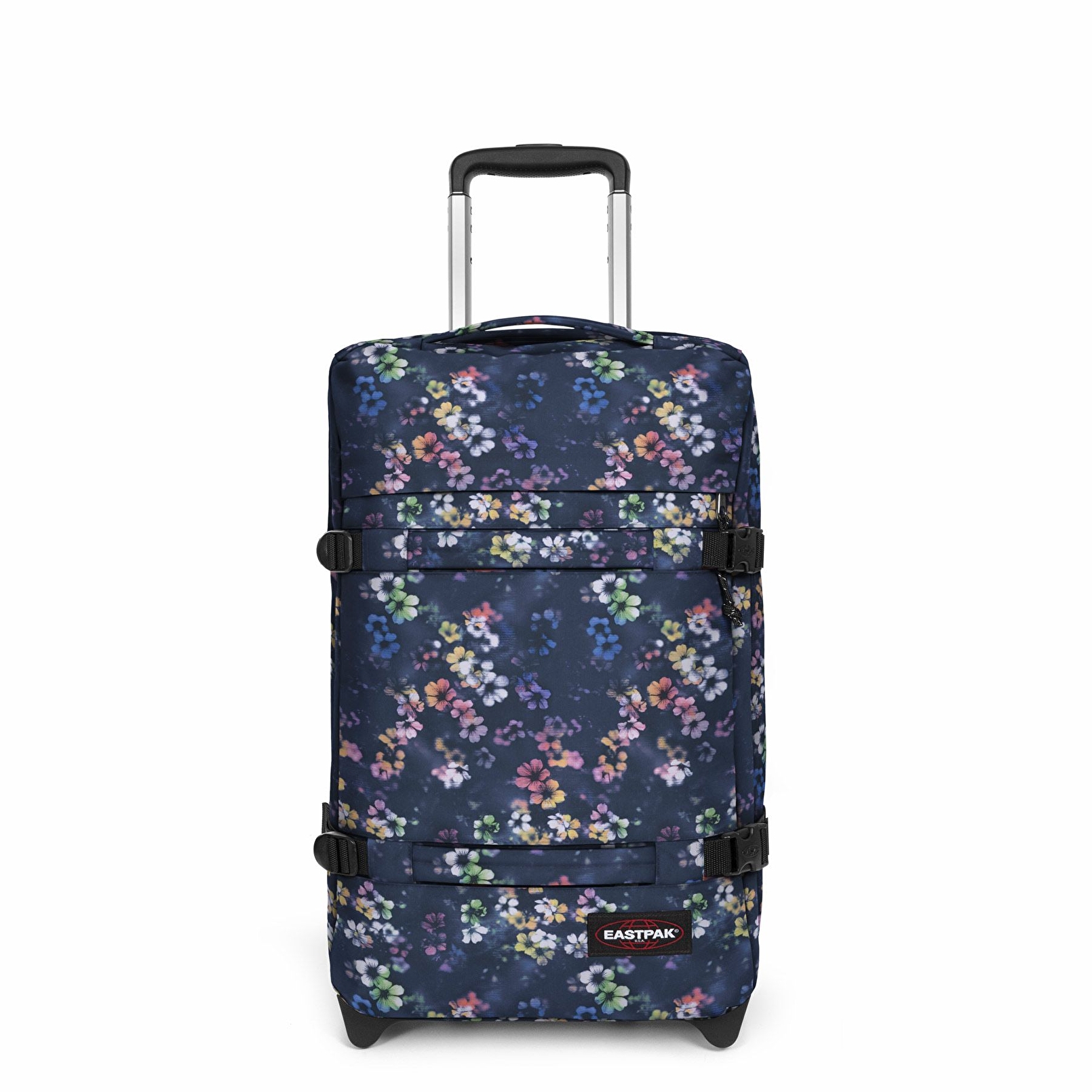 Eastpak TRANSIT'R S FLORA FADE NAVY TEKERLEKLİ VALİZ