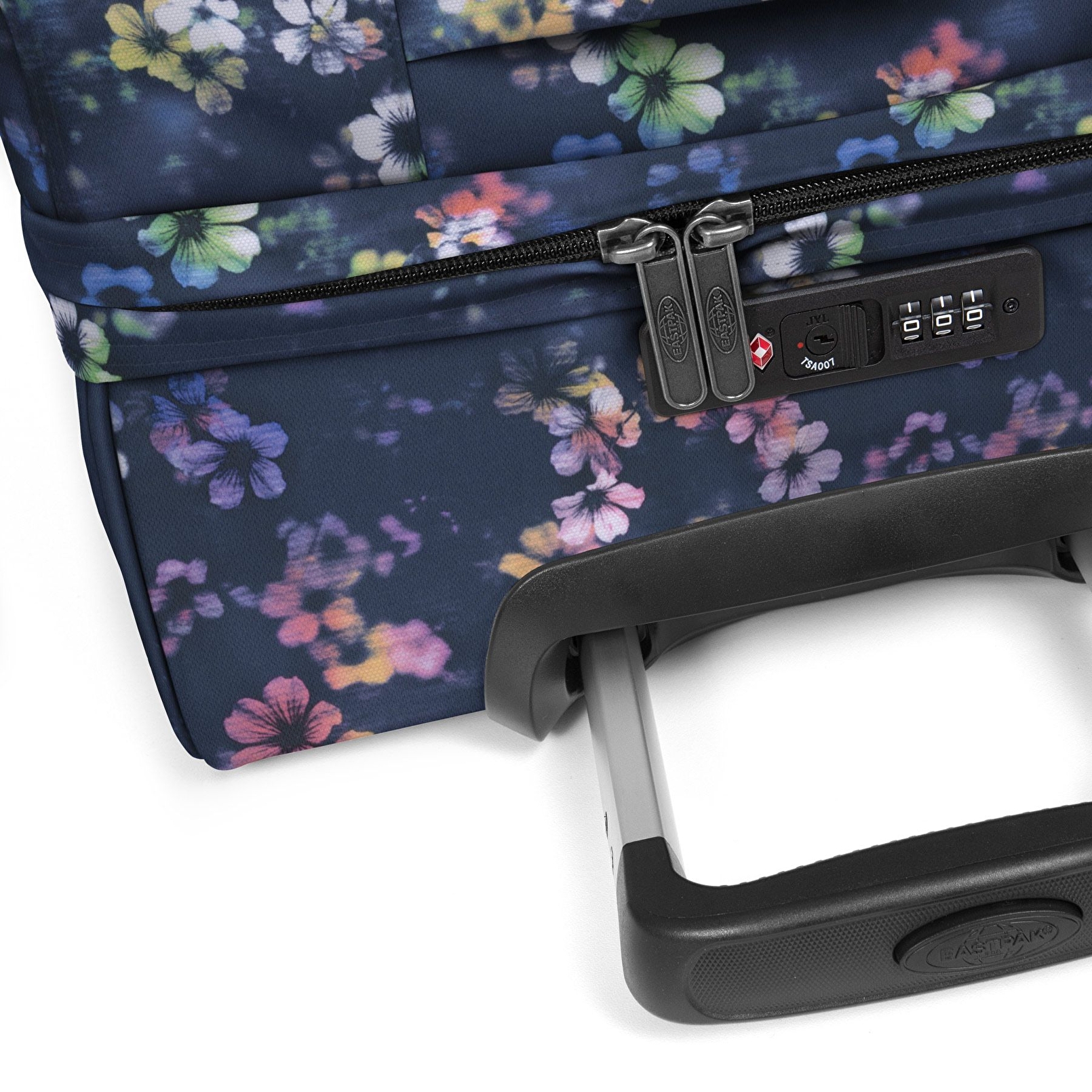 Eastpak TRANSIT'R S FLORA FADE NAVY TEKERLEKLİ VALİZ