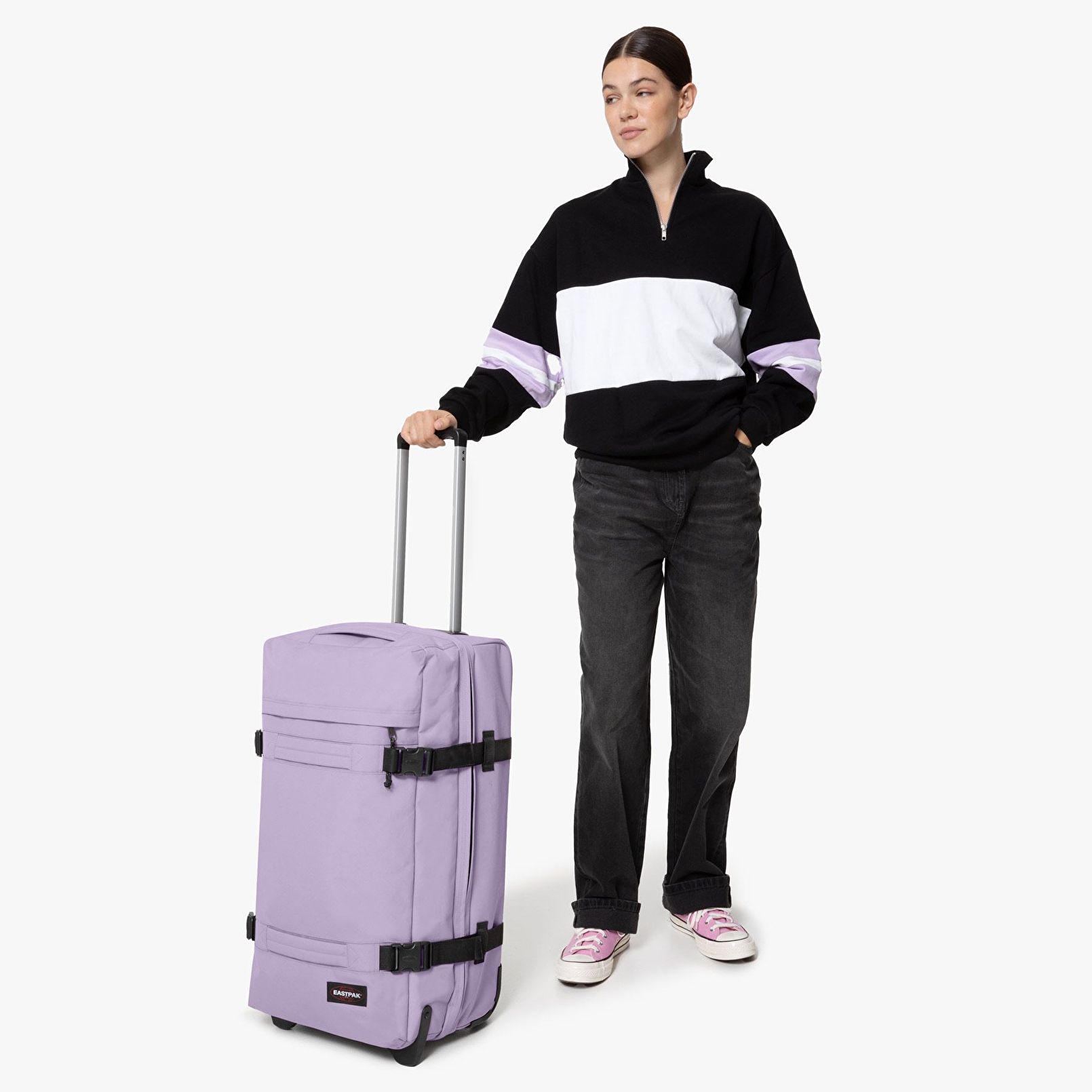 Eastpak TRANSIT'R M ORCHID LILAC TEKERLEKLİ VALİZ