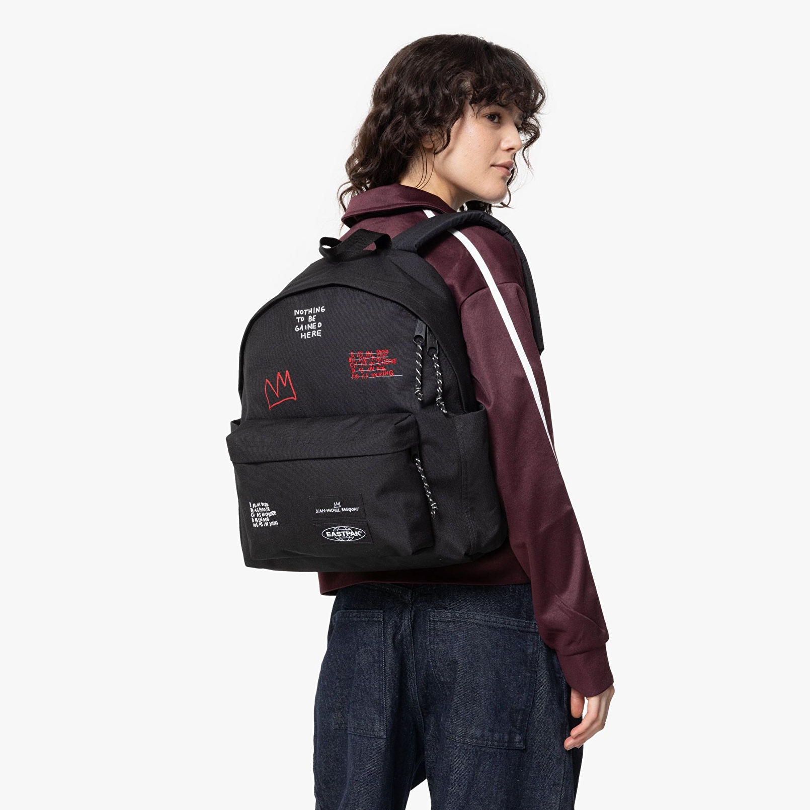 Eastpak BASQUIAT X EASTPAK DAY PAK'R BASQUIAT QUOTES SIRT ÇANTASI