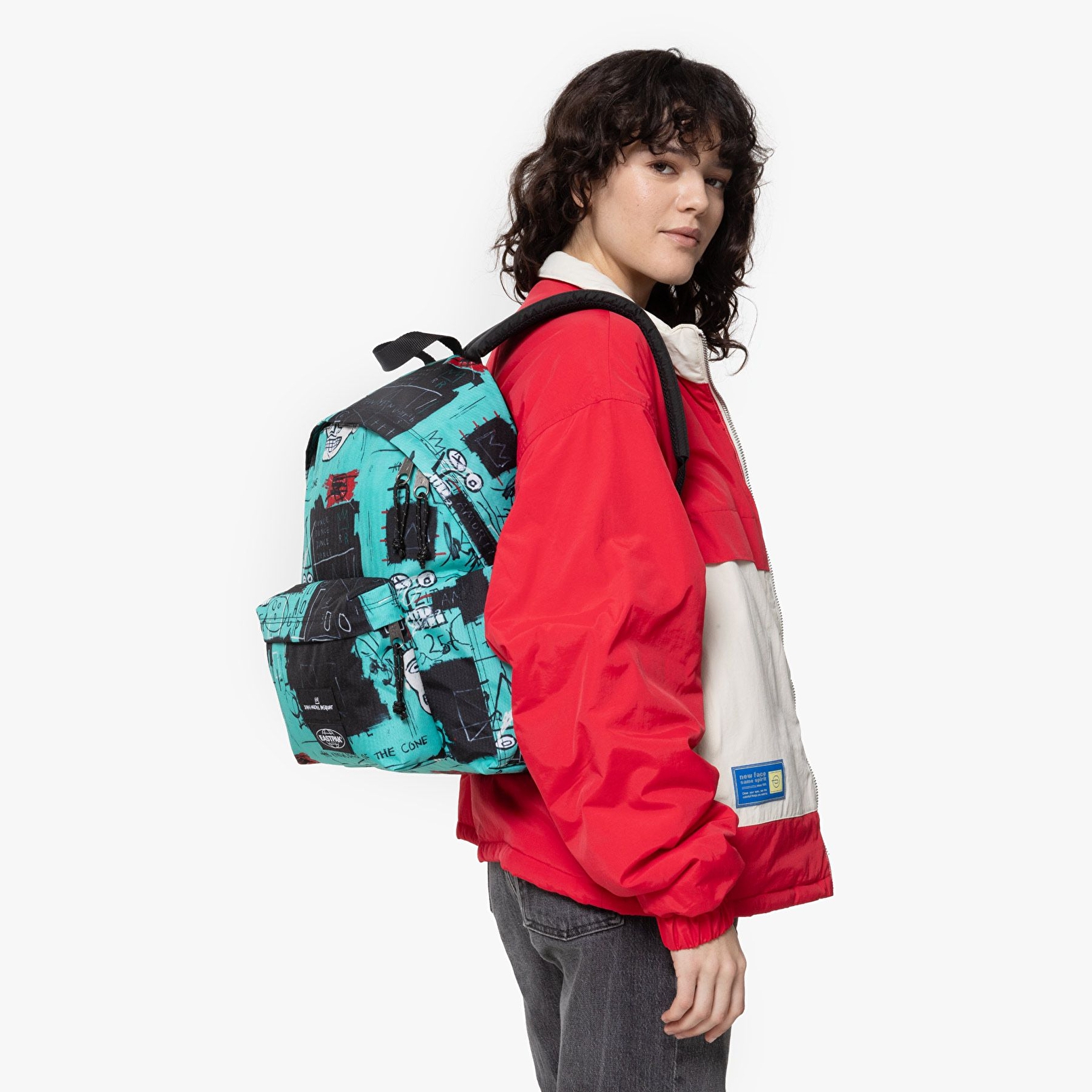 Eastpak BASQUIAT X EASTPAK DAY PAK'R BASQUIAT EQUALS PI SIRT ÇANTASI