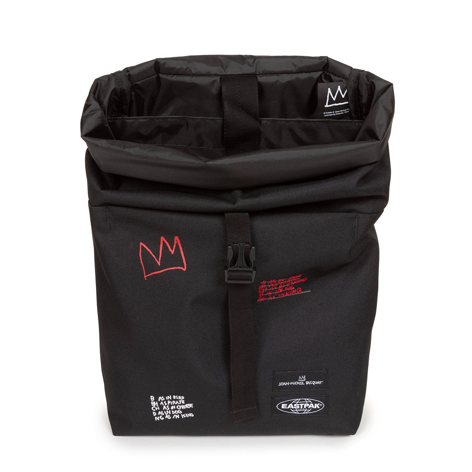 Eastpak BASQUIAT X EASTPAK UP ROLL BASQUIAT QUOTES SIRT ÇANTASI
