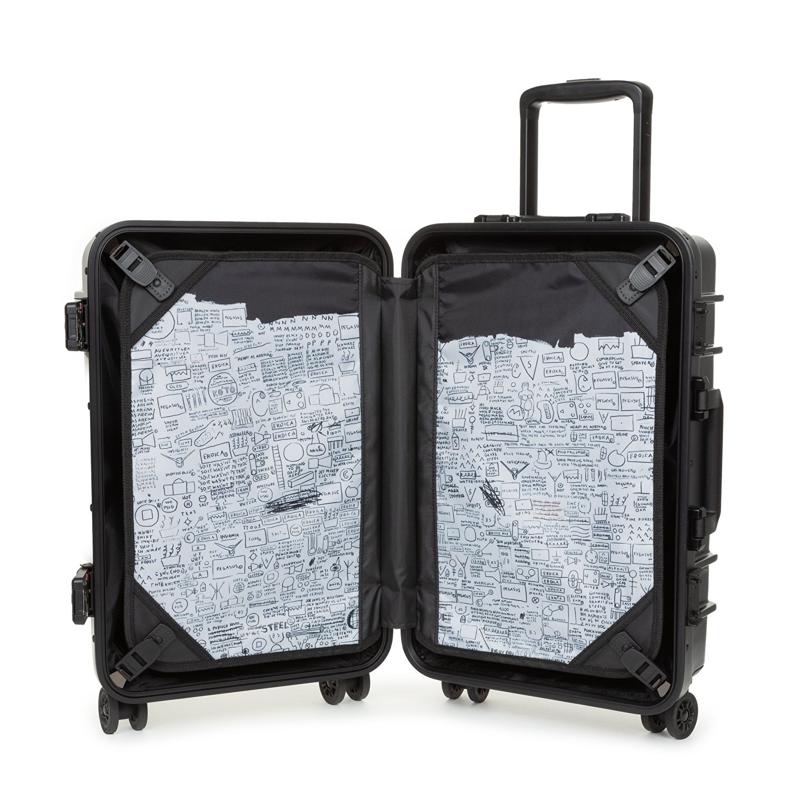 Eastpak BASQUIAT X EASTPAK RESIST'R CASE S BASQUIAT PEGASUS TEKERLEKLİ VALİZ