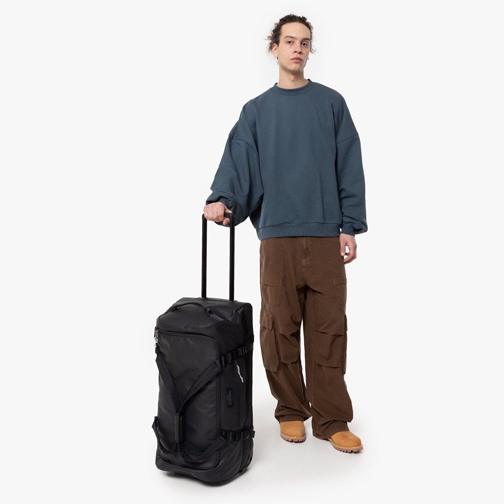 Eastpak DUFFEL PACK WHEEL M TARP BLACK2 TEKERLEKLİ VALİZ