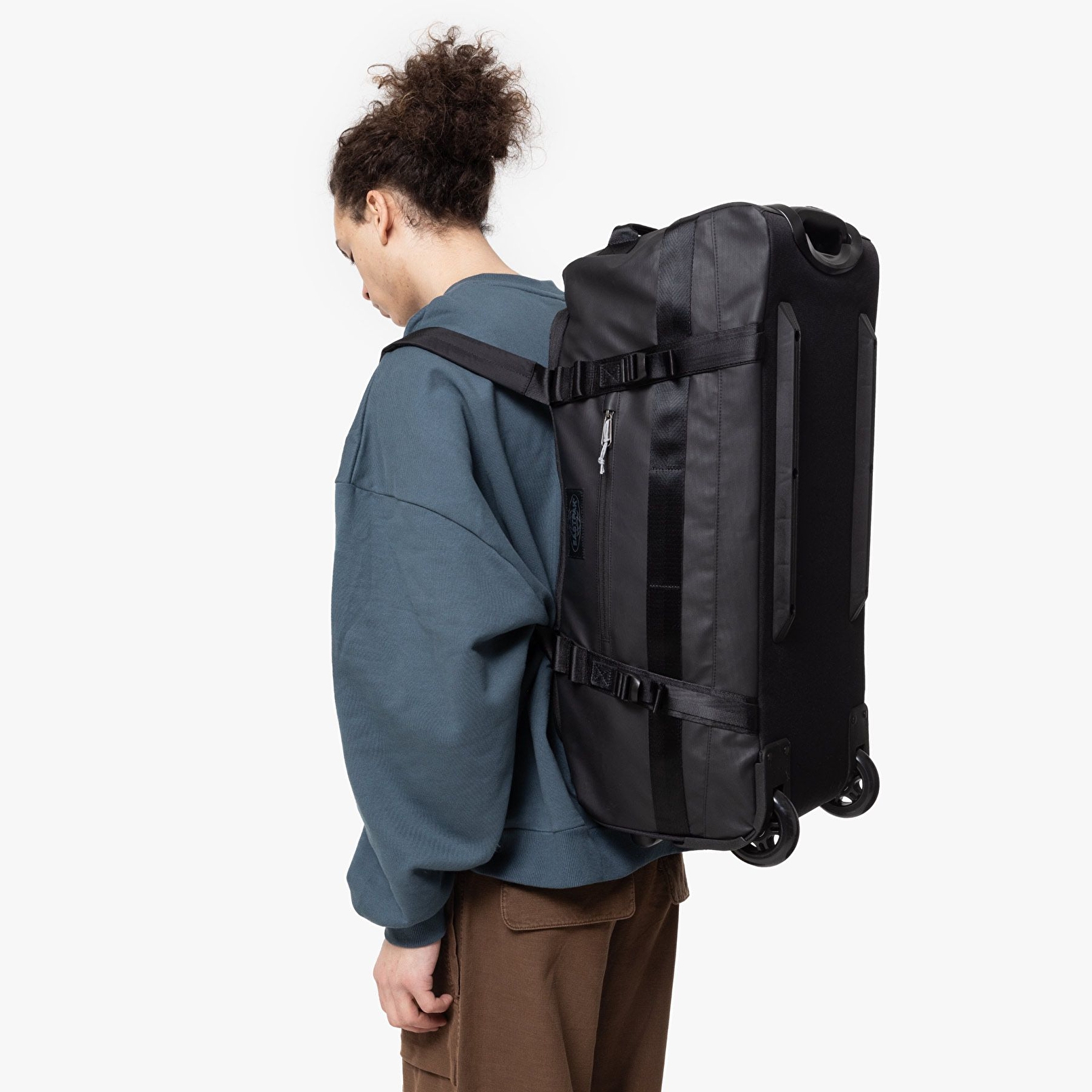 Eastpak DUFFEL PACK WHEEL M TARP BLACK2 TEKERLEKLİ VALİZ