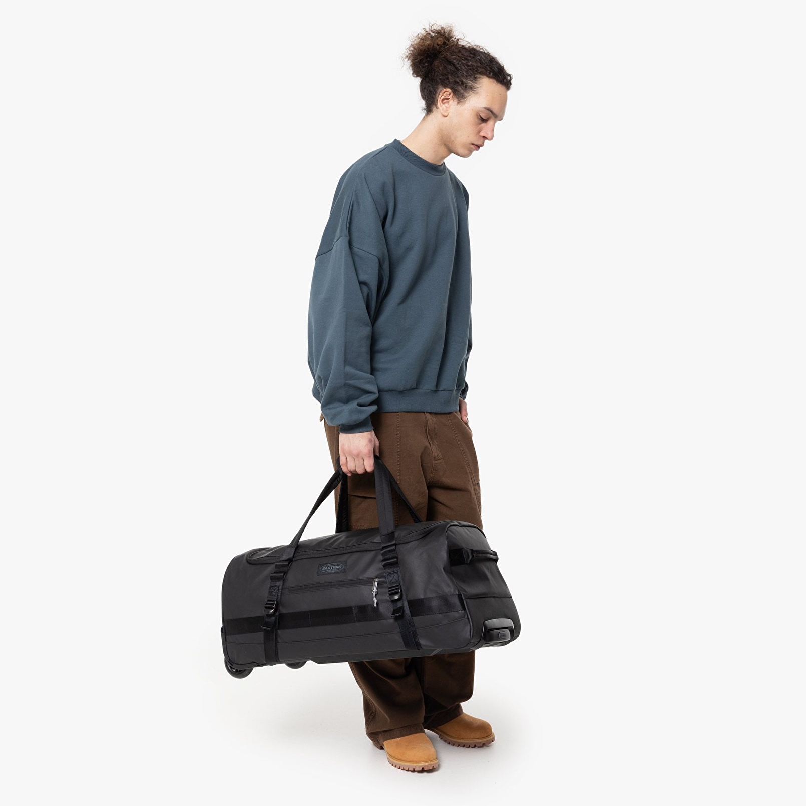 Eastpak DUFFEL PACK WHEEL M TARP BLACK2 TEKERLEKLİ VALİZ