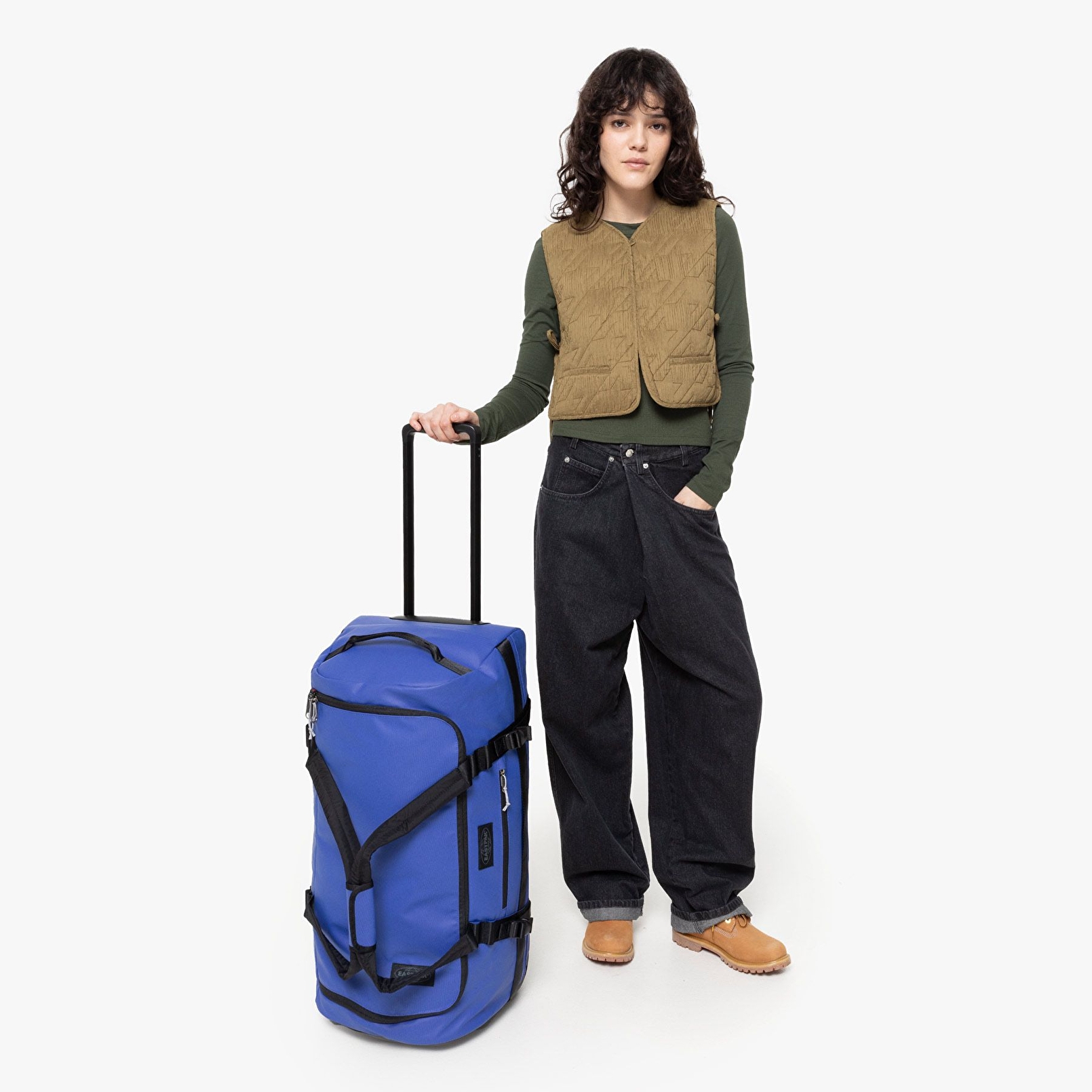 Eastpak DUFFEL PACK WHEEL M TARP BLUE TEKERLEKLİ VALİZ