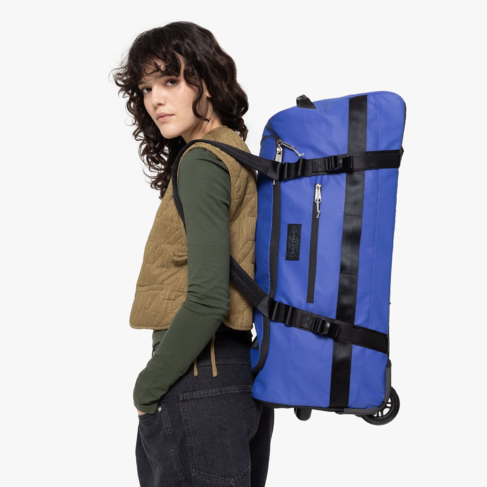 Eastpak DUFFEL PACK WHEEL M TARP BLUE TEKERLEKLİ VALİZ