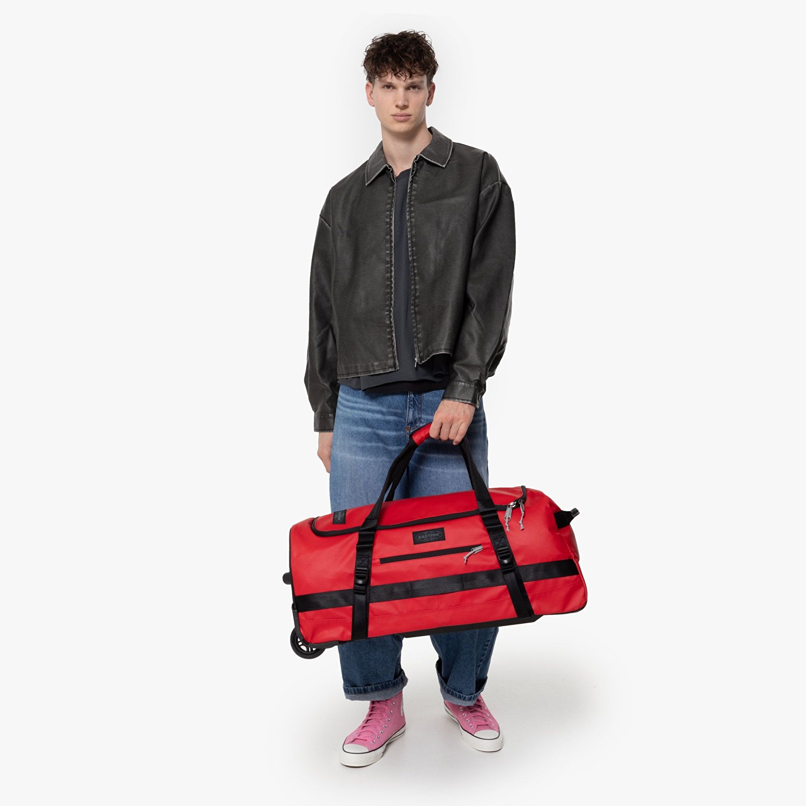 Eastpak DUFFEL PACK WHEEL M TARP RED TEKERLEKLİ VALİZ